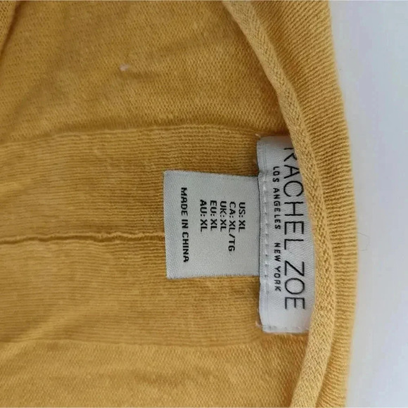 Rachel Zoe Yellow Knit Sweater XL - Picture 5 of 6
